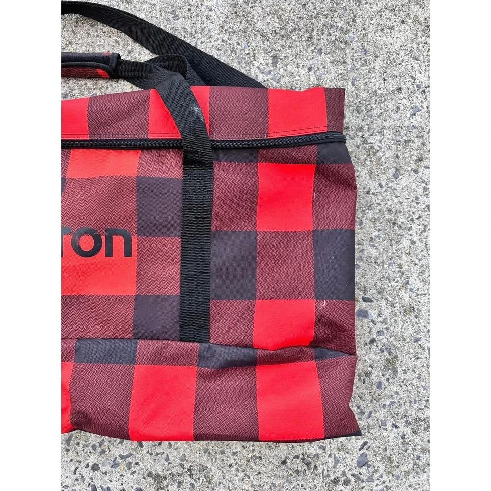 Burton Black‎ Red Plaid 68inches Snowboarding Bag with Over The Shoulder Strap